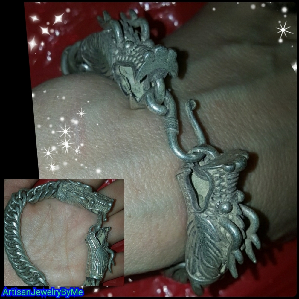 Artisan Dragon Tibet Silver Hmong Miao Silver